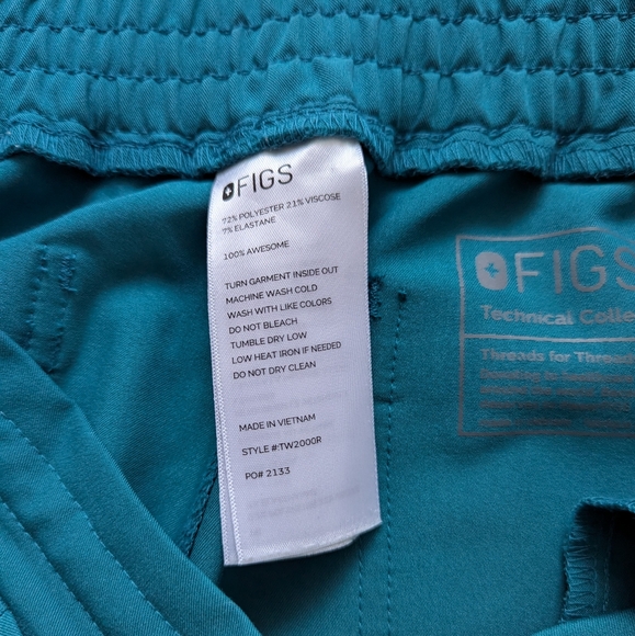 Figs yola skinny pacific blue scrub pants - Picture 4 of 10